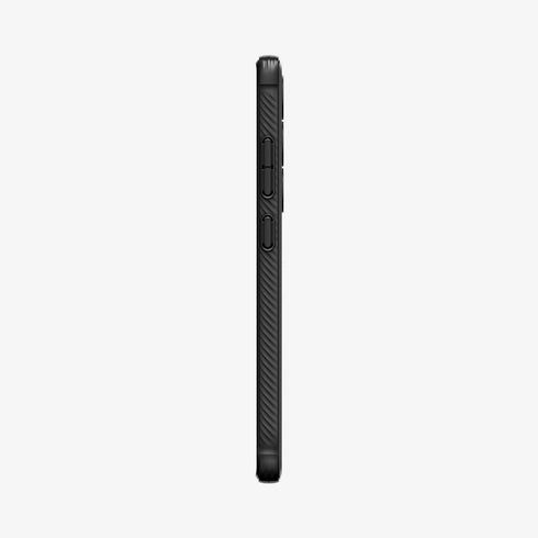 ACS07286 - Galaxy S24 Ultra Case Rugged Armor in Matte Black showing the back